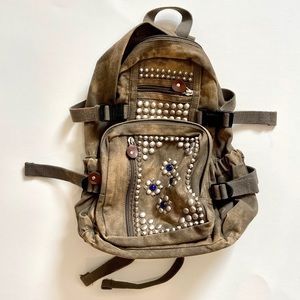 NWOT Canvas studded backpack from Free People